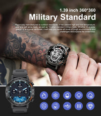 The Classic Men's Tactical Sports Smartwatch – Water Resistant Rugged Fitness Tracker