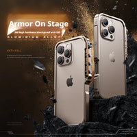 The Mechanical Metal iPhone Case | Aluminum Alloy Shockproof Frame for iPhone 17/16/15 Pro Max Series