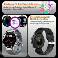 The All-Occasion Smart Watch for Men | 1.85” AMOLED HD Display, GPS, Bluetooth Calls, Compatible with Android & iOS