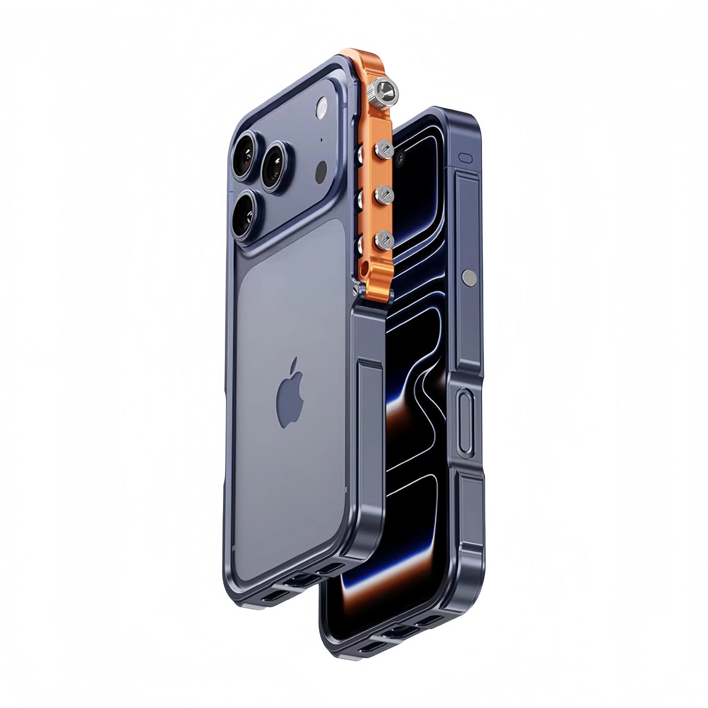 The Mechanical Metal iPhone Case | Aluminum Alloy Shockproof Frame for iPhone 17/16/15 Pro Max Series