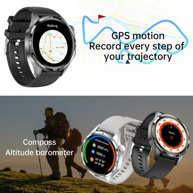 The Active Smart Watch for Men | AMOLED HD Display, Bluetooth Calling, GPS, NFC, Heart Rate & Compass
