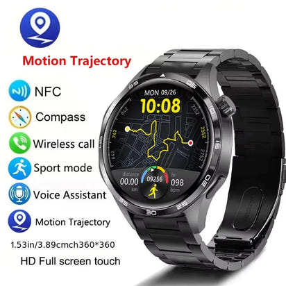 The Active Smart Watch for Men | AMOLED HD Display, Bluetooth Calling, GPS, NFC, Heart Rate & Compass