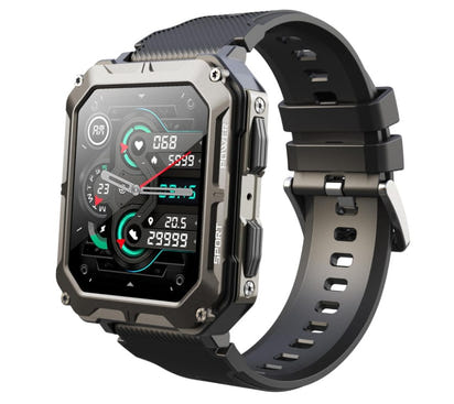 The Professional Smart Watch for Men | Large 1.83'' HD Screen Fitness Tracker with Bluetooth Calls, Music Control, Heart Rate Monitor